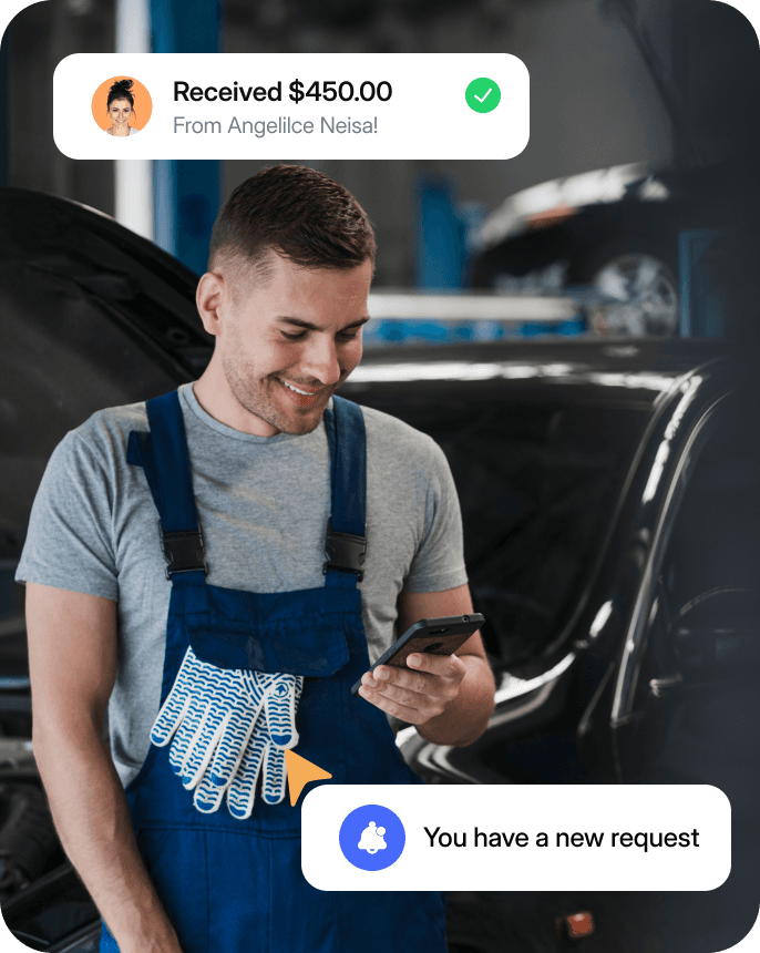 smiling mechanic